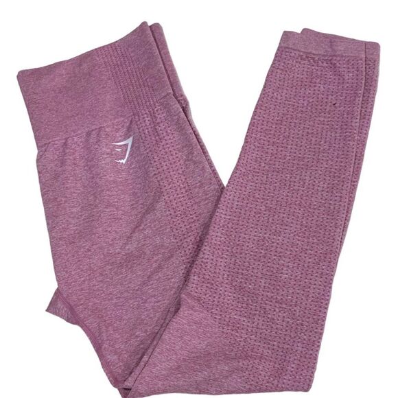 GYMSHARK Vital Seamless Pink Purple Leggings - Picture 1 of 8
